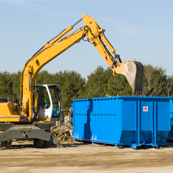 how does a residential dumpster rental service work in Dustin